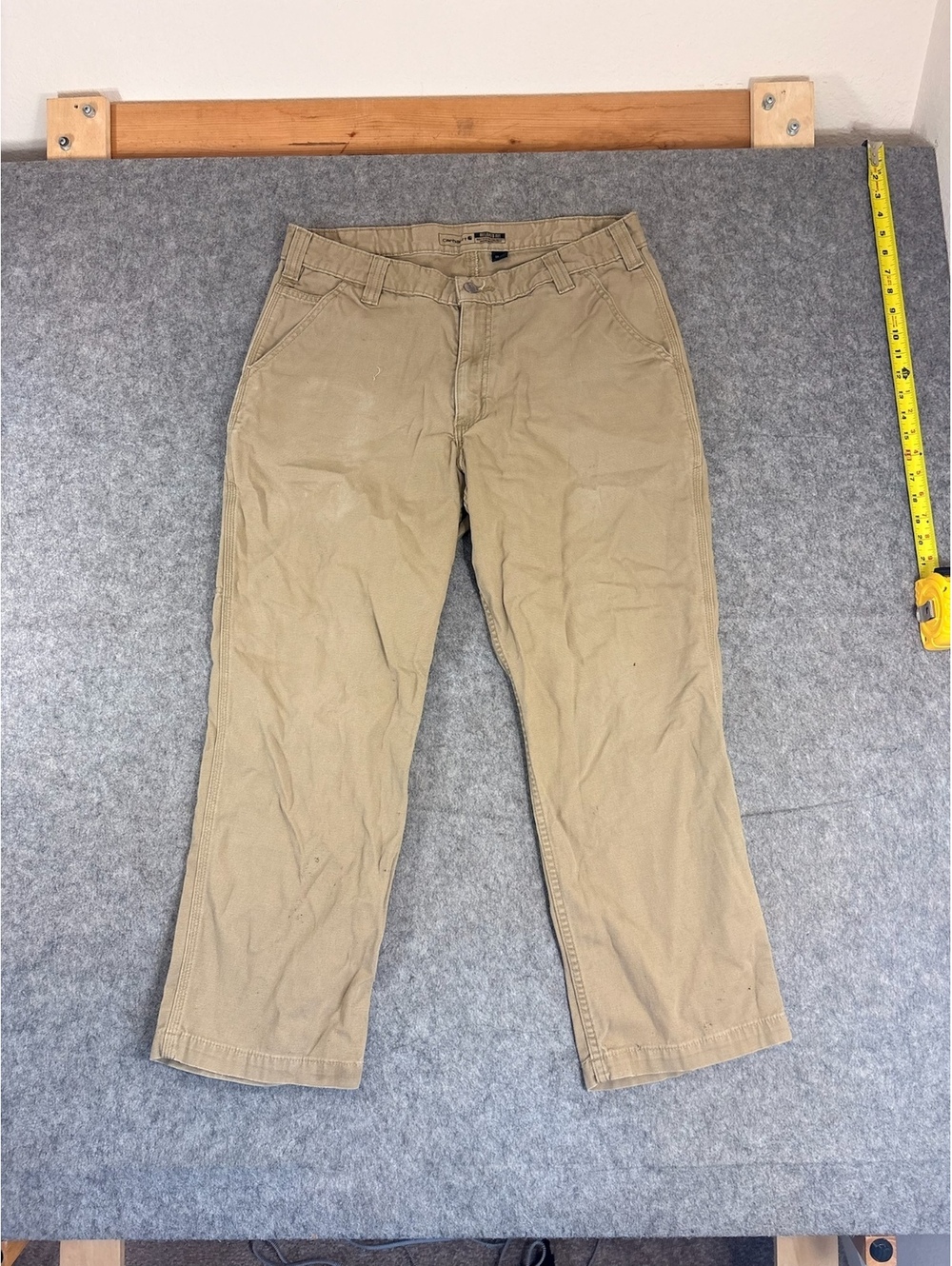 Carhartt Relaxed Fit Khaki Work pants mens size 36x28